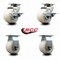 Service Caster 4 Inch Nylon Caster Set with Roller Bearings 2 Brakes 2 Rigid SCC SCC-20S420-NYR-TLB-2-R-2 - alternate 2